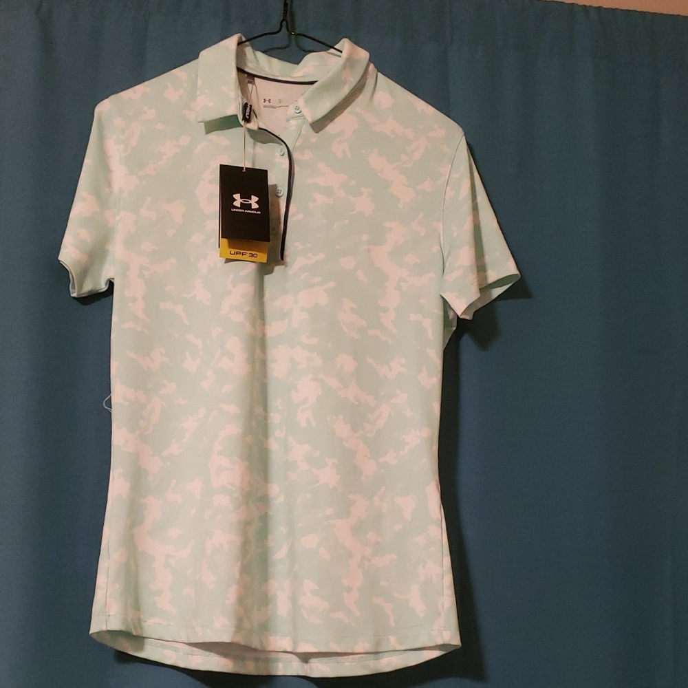 Under Armour Men's Mint Camo Polo Shirt